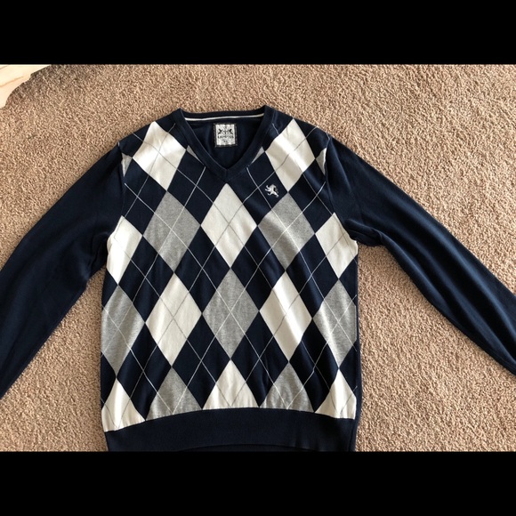 Men’s argyle sweater - Picture 1 of 4